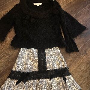 Elegant Black and White Kids Matching Set